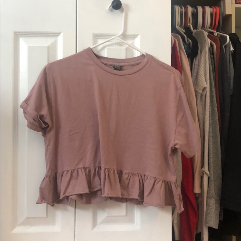 Wild Fable mauve cropped top